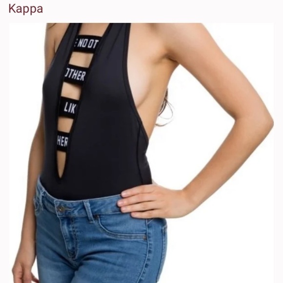 Kappa Authentic Bolos Bodysuit Swimsuit Small - Picture 3 of 10